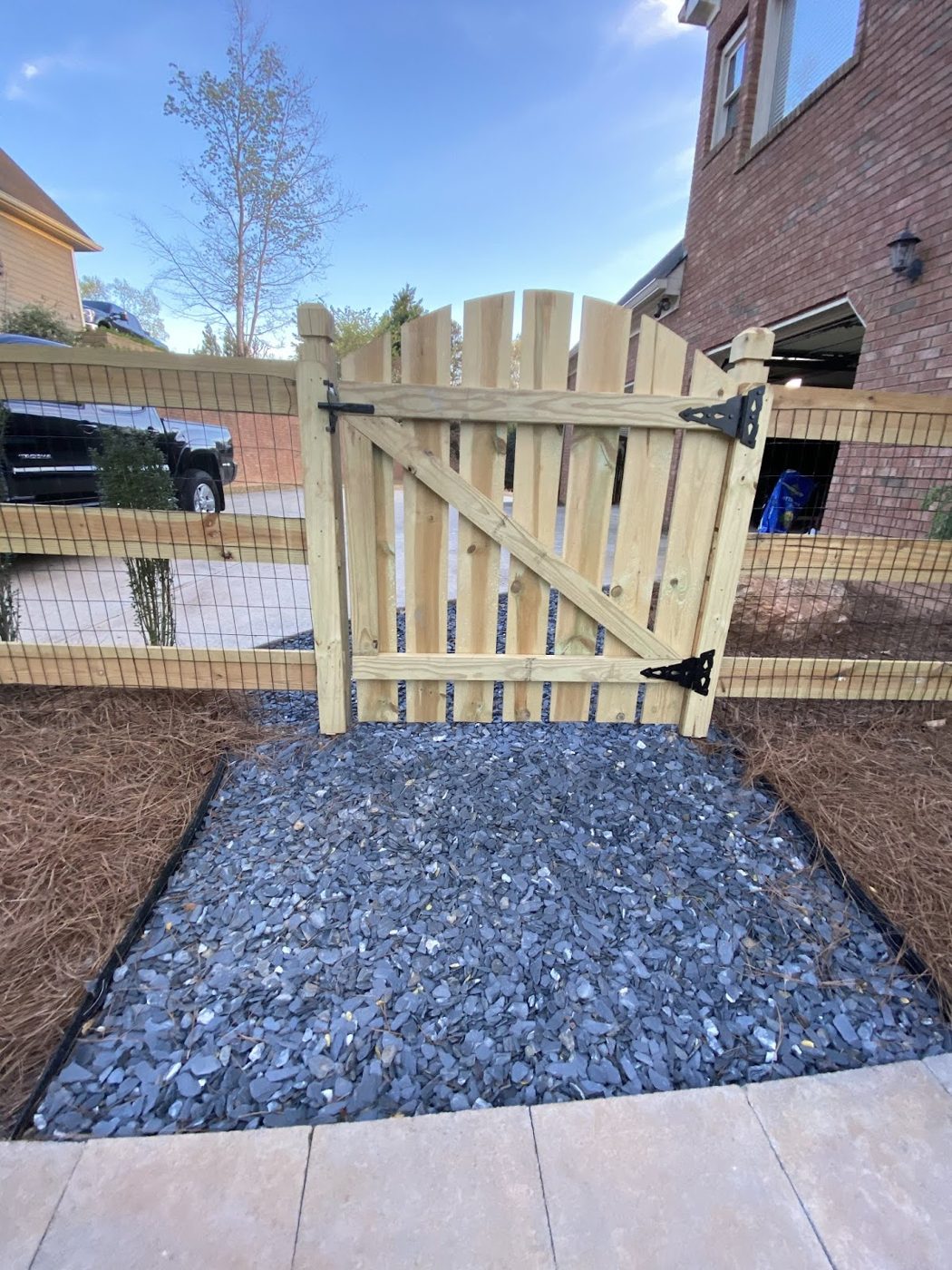 Wood walk gate